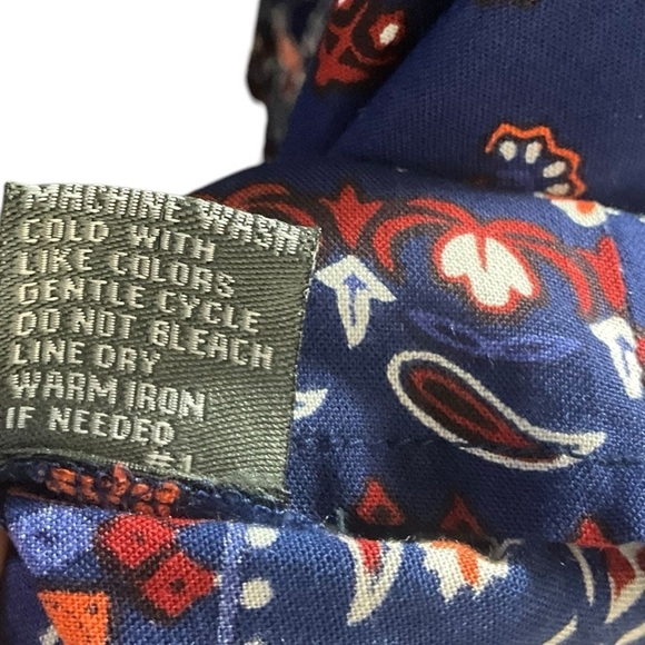 J Gee Free People inspired Blue Paisley Print Boho Dress - Picture 13 of 15